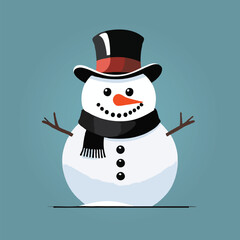 snowman with hat