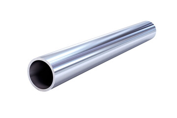 A small aluminum tube isolated on clear white and transparent background