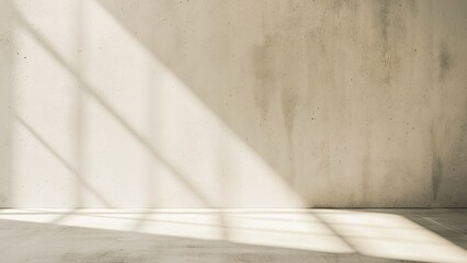 Beige wall with door shadow and sun shining on it