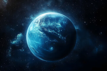 Obraz premium Neptune in galaxy astronomy universe outdoors.