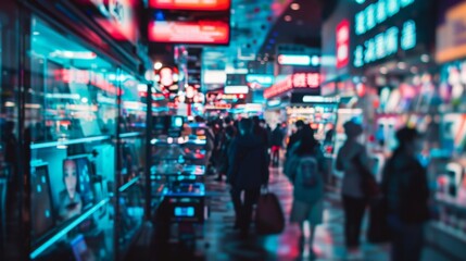 Vibrant Tech Marketplace in Motion