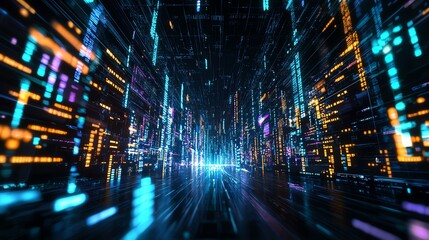 Fototapeta premium National planning hub, holographic projections, economic policy data, futuristic government strategy, modern architecture