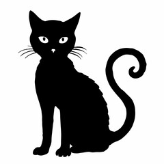 Halloween vector SVG Cut Files for Cricut, Cat Silhouette, Black Cat Svg, Spooky Svg