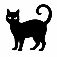 Halloween vector SVG Cut Files for Cricut, Cat Silhouette, Black Cat Svg, Spooky Svg