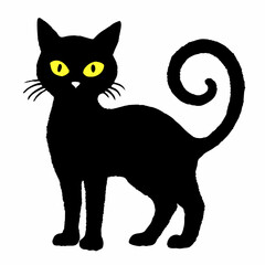 Halloween vector SVG Cut Files for Cricut, Cat Silhouette, Black Cat Svg, Spooky Svg