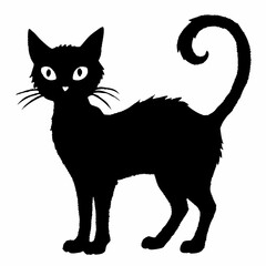 Halloween vector SVG Cut Files for Cricut, Cat Silhouette, Black Cat Svg, Spooky Svg
