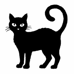 Halloween vector SVG Cut Files for Cricut, Cat Silhouette, Black Cat Svg, Spooky Svg