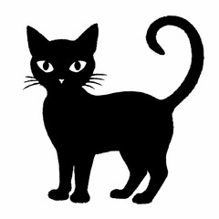 Halloween vector SVG Cut Files for Cricut, Cat Silhouette, Black Cat Svg, Spooky Svg