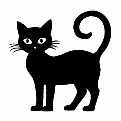 Halloween vector SVG Cut Files for Cricut, Cat Silhouette, Black Cat Svg, Spooky Svg