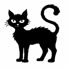 Halloween vector SVG Cut Files for Cricut, Cat Silhouette, Black Cat Svg, Spooky Svg