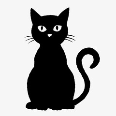 Halloween vector SVG Cut Files for Cricut, Cat Silhouette, Black Cat Svg, Spooky Svg