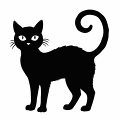 Halloween vector SVG Cut Files for Cricut, Cat Silhouette, Black Cat Svg, Spooky Svg