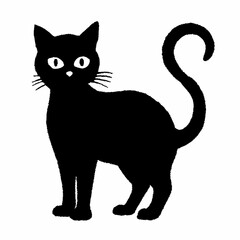 Halloween vector SVG Cut Files for Cricut, Cat Silhouette, Black Cat Svg, Spooky Svg