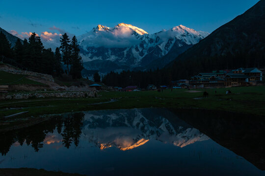Nanga Parbat in Pakistan from Fairy Meadows