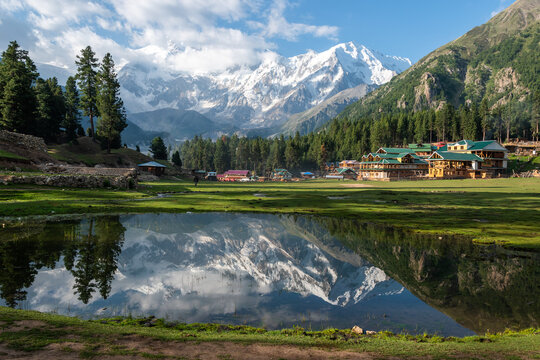 Nanga Parbat in Pakistan from Fairy Meadows