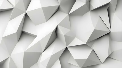 Fototapeta premium Abstract geometric background with grey and white color tone triangle shapes.