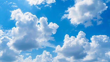 blue sky and clouds