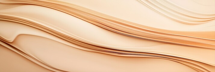 Abstract organic natural beige brown color waving lines texture background banner illustration wallpaper backdrop for webdesign