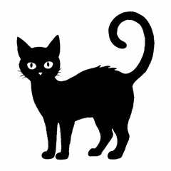 Halloween Cat Bundle Cut File, Cat Witch Svg, Clipart, Vector SVG 