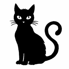 Halloween Cat Bundle Cut File, Cat Witch Svg, Clipart, Vector SVG 