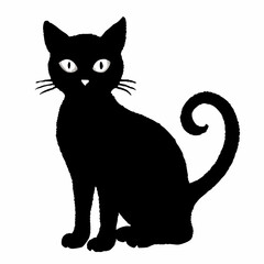 Halloween Cat Bundle Cut File, Cat Witch Svg, Clipart, Vector SVG 