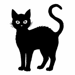 Halloween Cat Bundle Cut File, Cat Witch Svg, Clipart, Vector SVG 