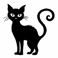 Halloween Cat Bundle Cut File, Cat Witch Svg, Clipart, Vector SVG 