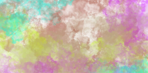 Abstract Multicolored vibrant grunge splashes and stains in Parchment Paper Watercolor background for Website, Fabric Printing, Brochures, & Luxury/Premium Packaging	