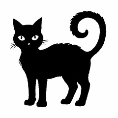 Halloween Cat Bundle Cut File, Cat Witch Svg, Clipart, Vector SVG 