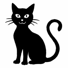 Halloween Cat Bundle Cut File, Cat Witch Svg, Clipart, Vector SVG 