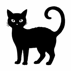 Halloween Cat Bundle Cut File, Cat Witch Svg, Clipart, Vector SVG 