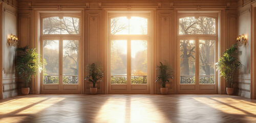 Fototapeta premium Loft. Living room arranged in a factory space. Minimalist decor.