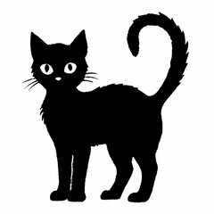 Halloween Cat Bundle Cut File, Cat Witch Svg, Clipart, Vector SVG 