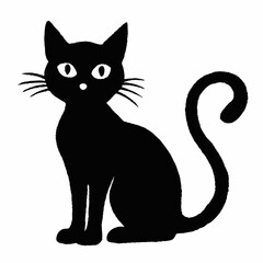 Halloween Cat Bundle Cut File, Cat Witch Svg, Clipart, Vector SVG 