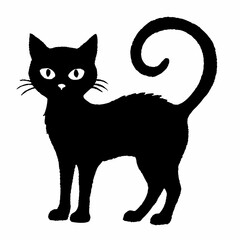 Halloween Cat Bundle Cut File, Cat Witch Svg, Clipart, Vector SVG 
