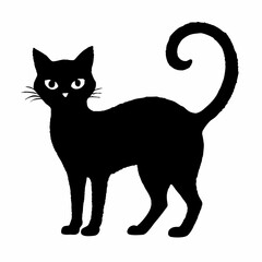 Halloween Cat Bundle Cut File, Cat Witch Svg, Clipart, Vector SVG 