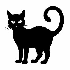 Halloween  vector SVG Cut Files for Cricut, Cat Silhouette, Black Cat Svg, Spooky Svg