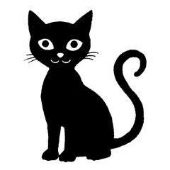 Halloween  vector SVG Cut Files for Cricut, Cat Silhouette, Black Cat Svg, Spooky Svg