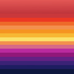 Vibrant Sunset Gradient Smooth Orange, Pink, and Purple Transitions in Vector Art