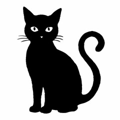 Halloween  vector SVG Cut Files for Cricut, Cat Silhouette, Black Cat Svg, Spooky Svg
