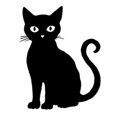 Halloween  vector SVG Cut Files for Cricut, Cat Silhouette, Black Cat Svg, Spooky Svg