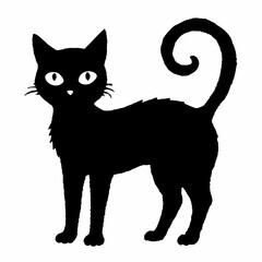 Halloween  vector SVG Cut Files for Cricut, Cat Silhouette, Black Cat Svg, Spooky Svg