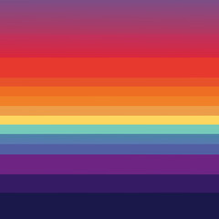 Vibrant Sunset Gradient Smooth Orange, Pink, and Purple Transitions in Vector Art