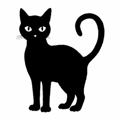 Halloween  vector SVG Cut Files for Cricut, Cat Silhouette, Black Cat Svg, Spooky Svg