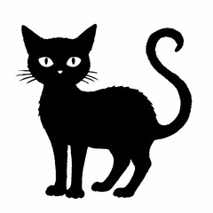 Halloween  vector SVG Cut Files for Cricut, Cat Silhouette, Black Cat Svg, Spooky Svg