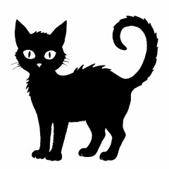 Halloween  vector SVG Cut Files for Cricut, Cat Silhouette, Black Cat Svg, Spooky Svg