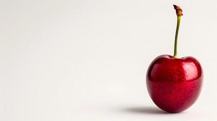 cherry on a white background