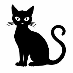 Halloween  vector SVG Cut Files for Cricut, Cat Silhouette, Black Cat Svg, Spooky Svg