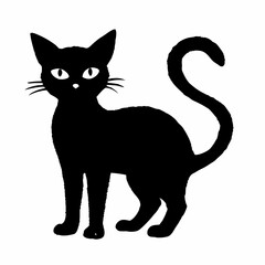 Halloween Cat Bundle Cut File, Cat Witch Svg, Clipart, Vector SVG 
