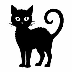 Halloween Cat Bundle Cut File, Cat Witch Svg, Clipart, Vector SVG 